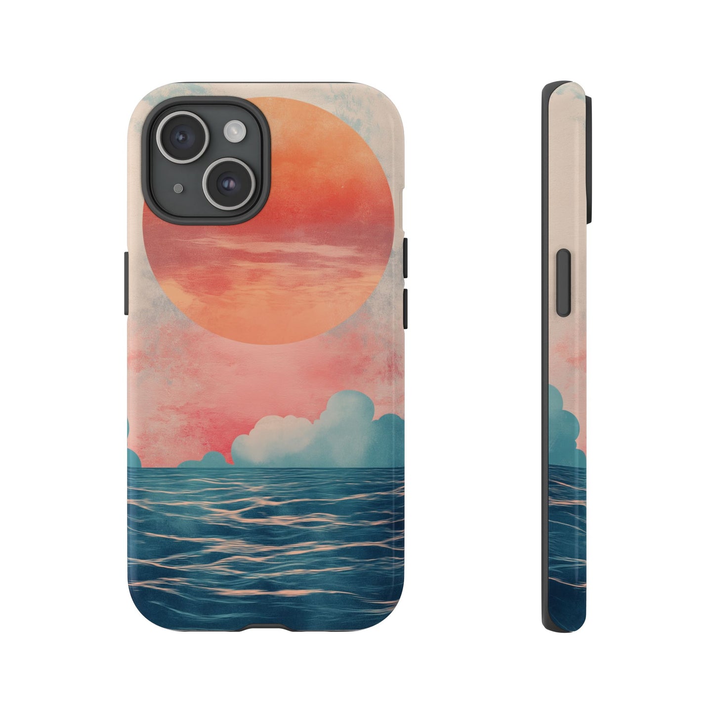 Abstract Sunset & Ocean Phone Cases