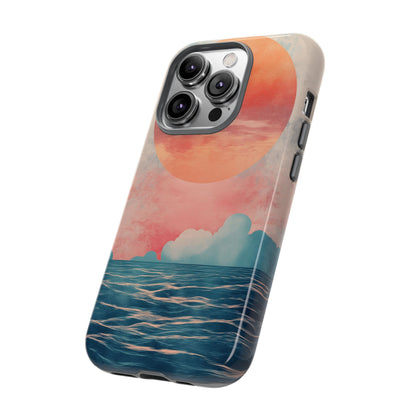 Abstract Sunset & Ocean Phone Cases