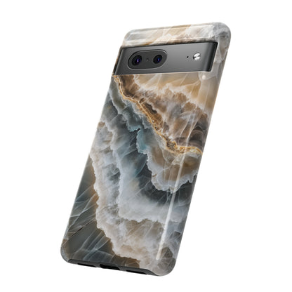 White Onyx Marble Printed Phone Cases