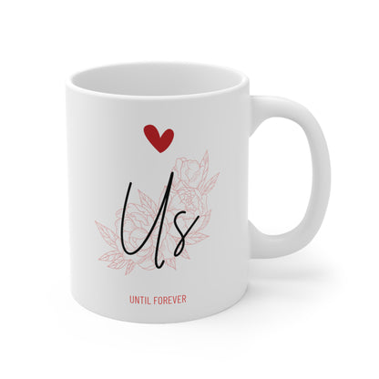 "Us" Ceramic Coffee Cups, 11oz.