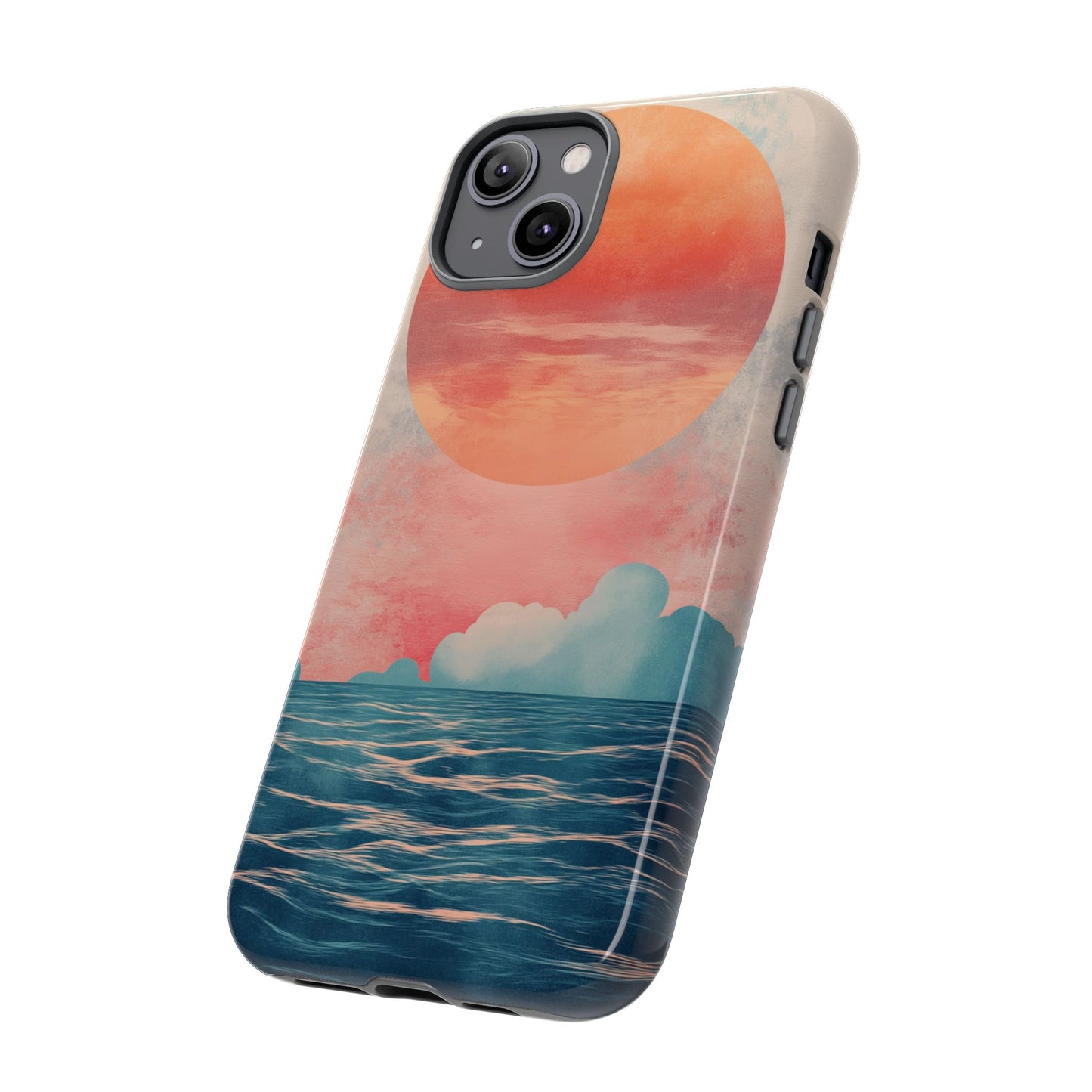 Abstract Sunset & Ocean Phone Cases