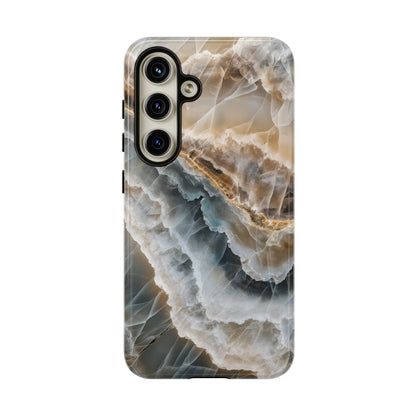 White Onyx Marble Printed Phone Cases