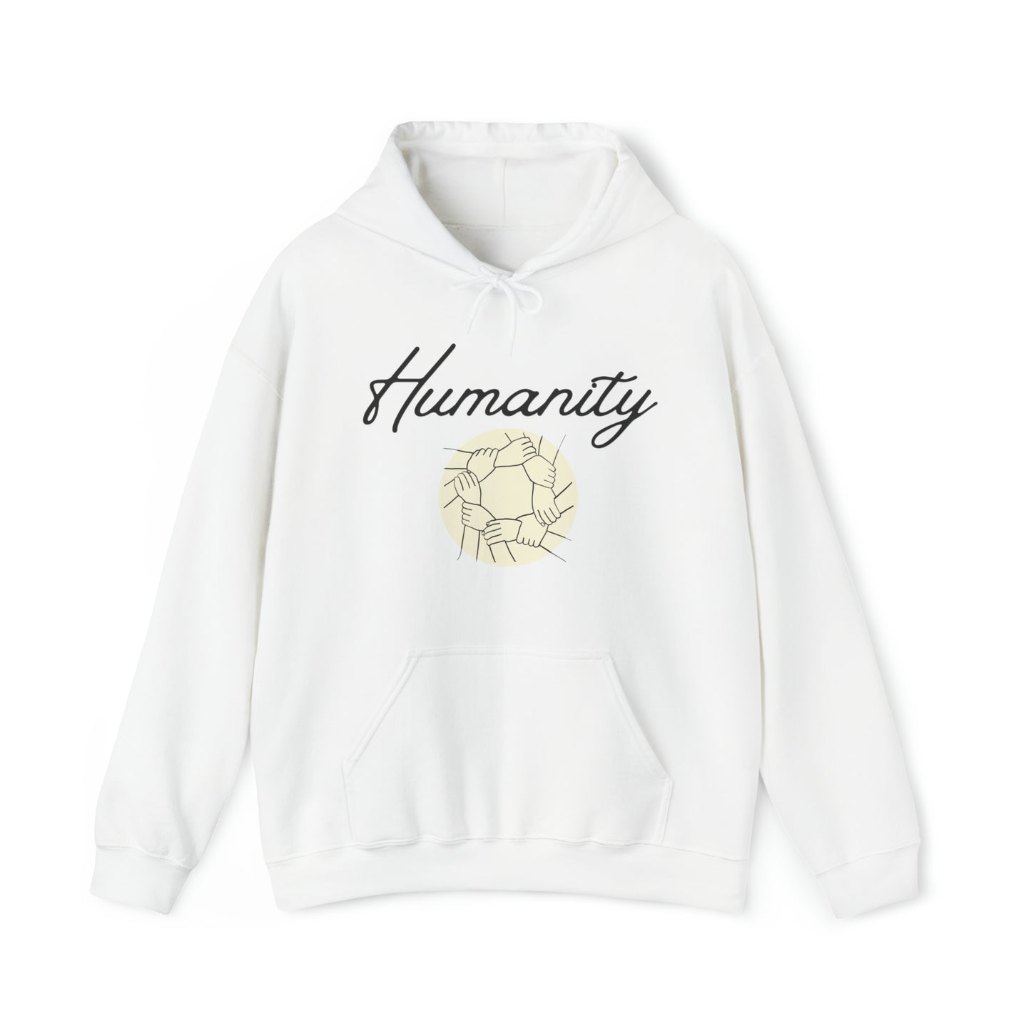 Humanity graphic - Heavy Hooded Sweatshirt