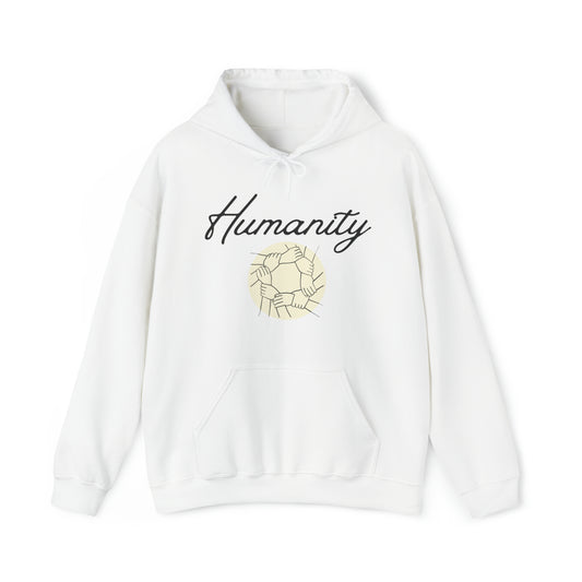 Humanity graphic - Heavy Hooded Sweatshirt