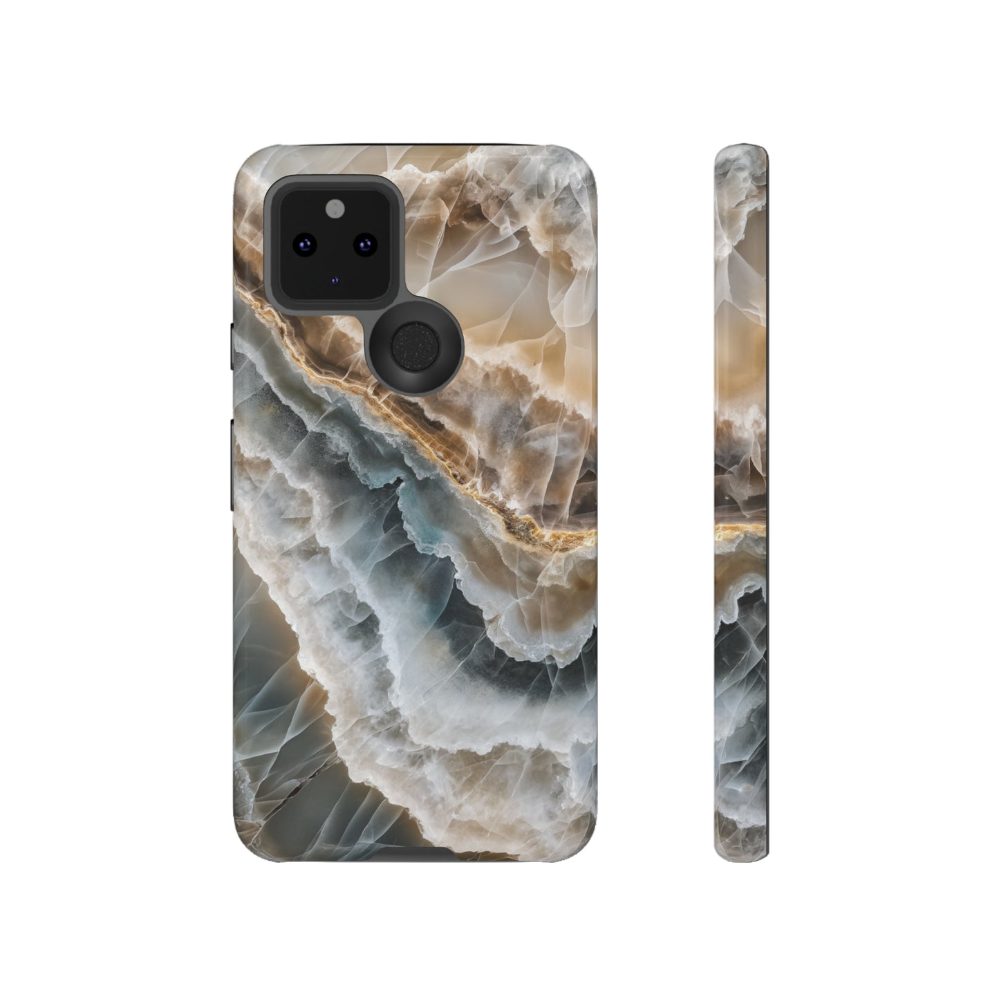 White Onyx Marble Printed Phone Cases