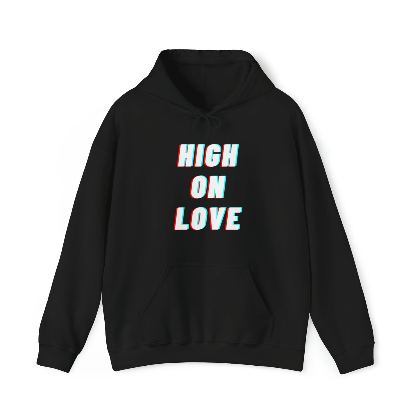 High on Love graphic - Heavy Hooded Sweatshirt