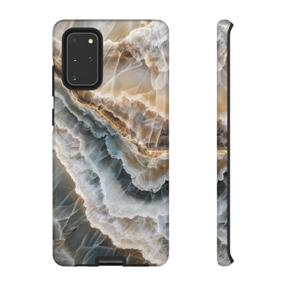 White Onyx Marble Printed Phone Cases