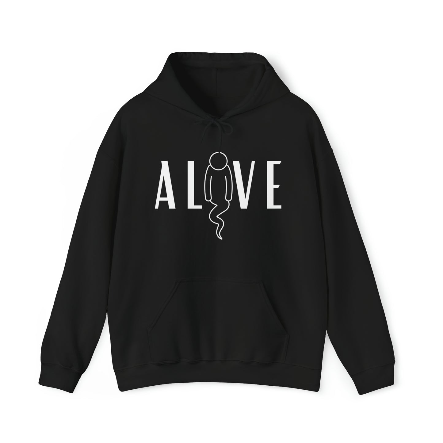 Alive graphic - Heavy Hooded Sweatshirt