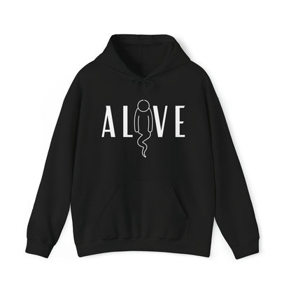Alive graphic - Heavy Hooded Sweatshirt