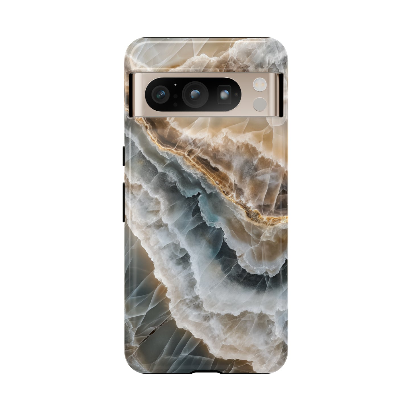 White Onyx Marble Printed Phone Cases