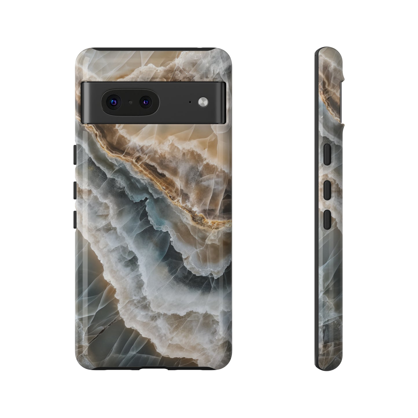White Onyx Marble Printed Phone Cases
