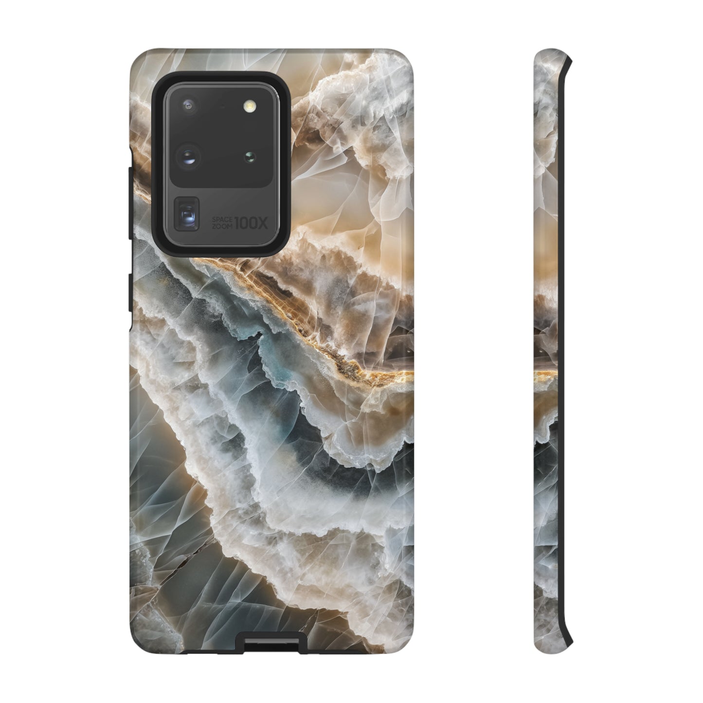 White Onyx Marble Printed Phone Cases
