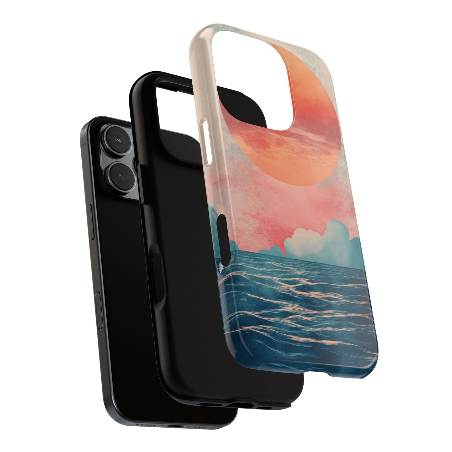 Abstract Sunset & Ocean Phone Cases