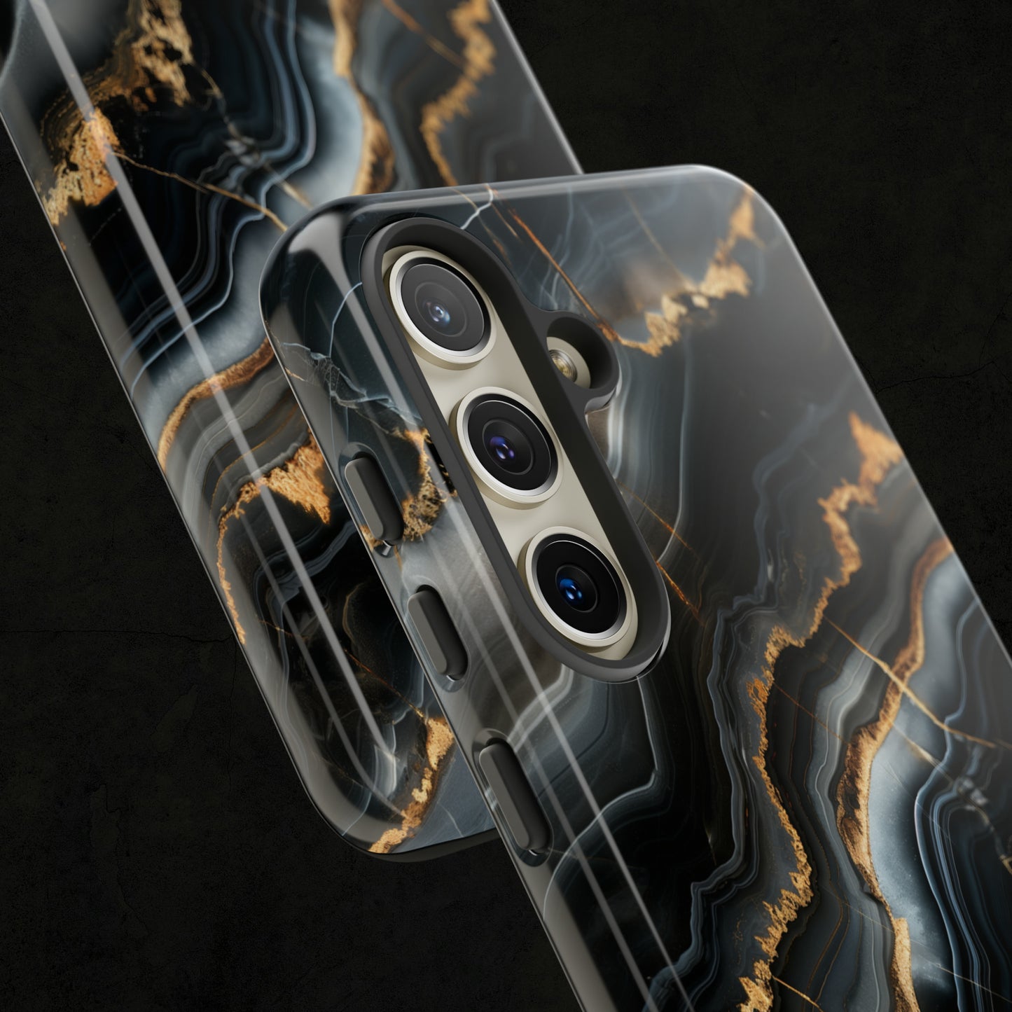 Black Marble Phone Cases