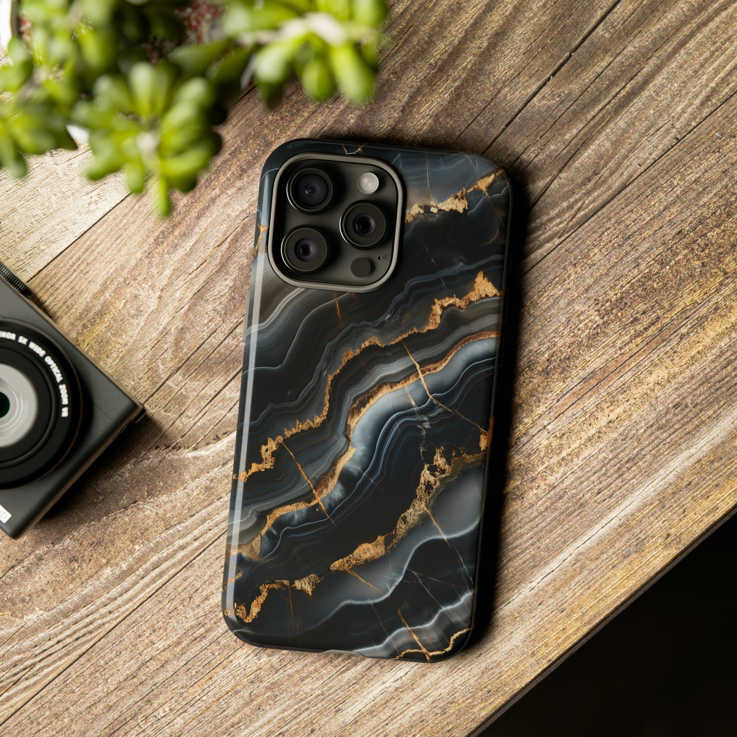 Black Marble Phone Cases