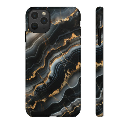 Black Marble Phone Cases