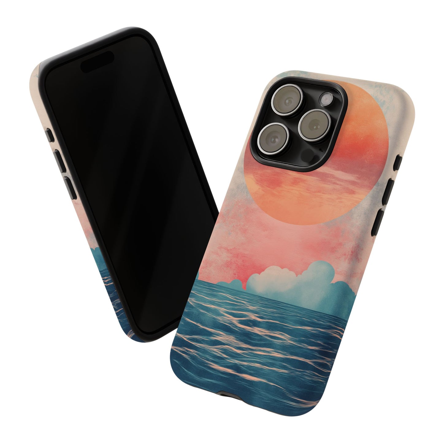 Abstract Sunset & Ocean Phone Cases