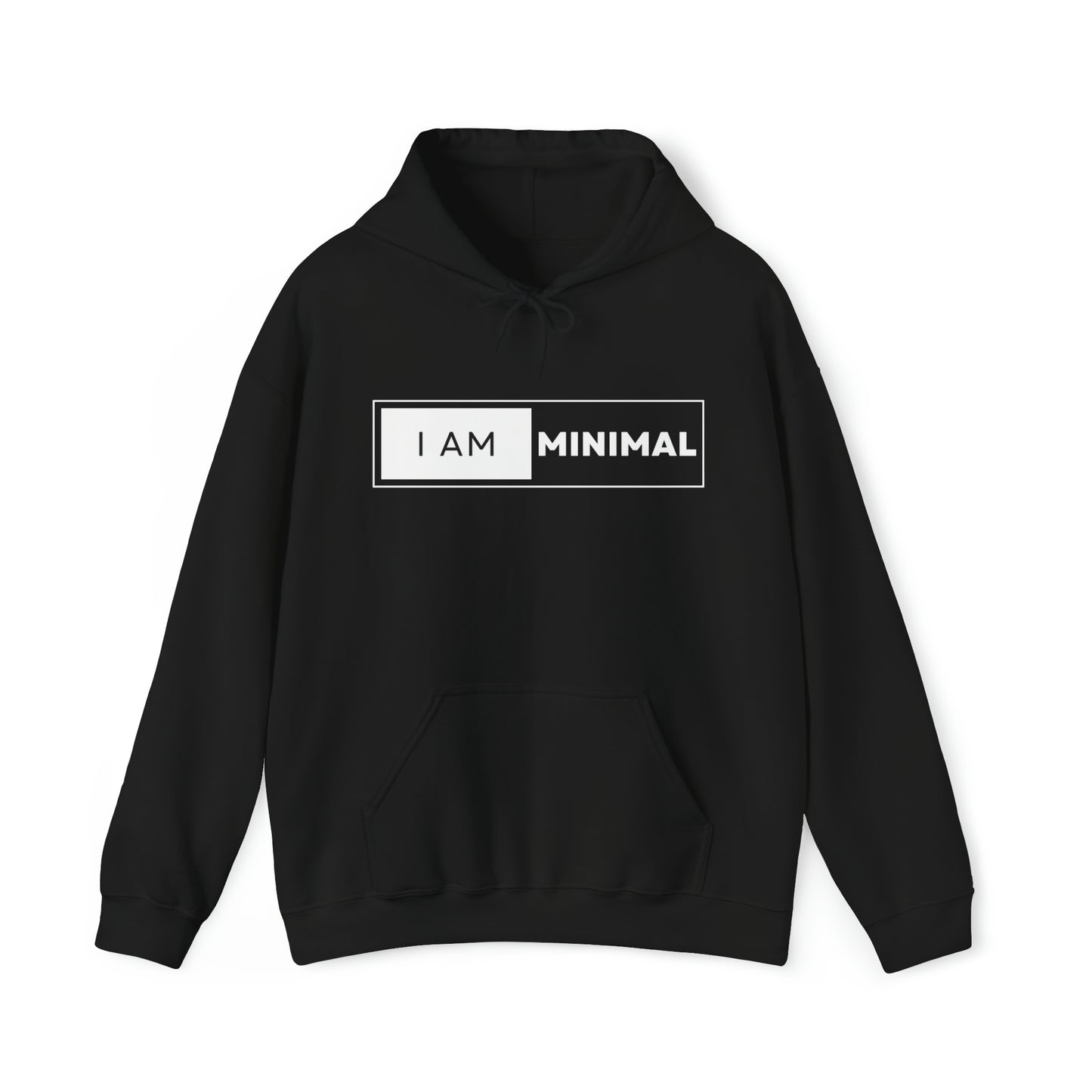I am Minimal - Heavy Hooded Sweatshirt