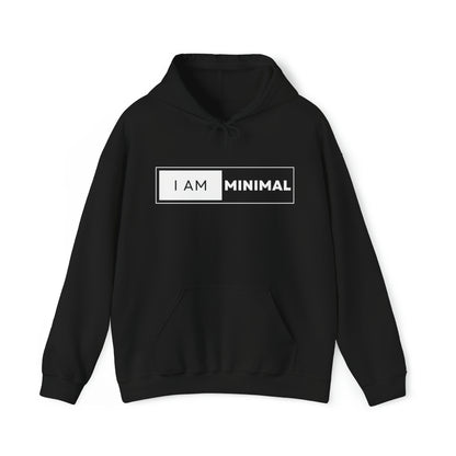 I am Minimal - Heavy Hooded Sweatshirt