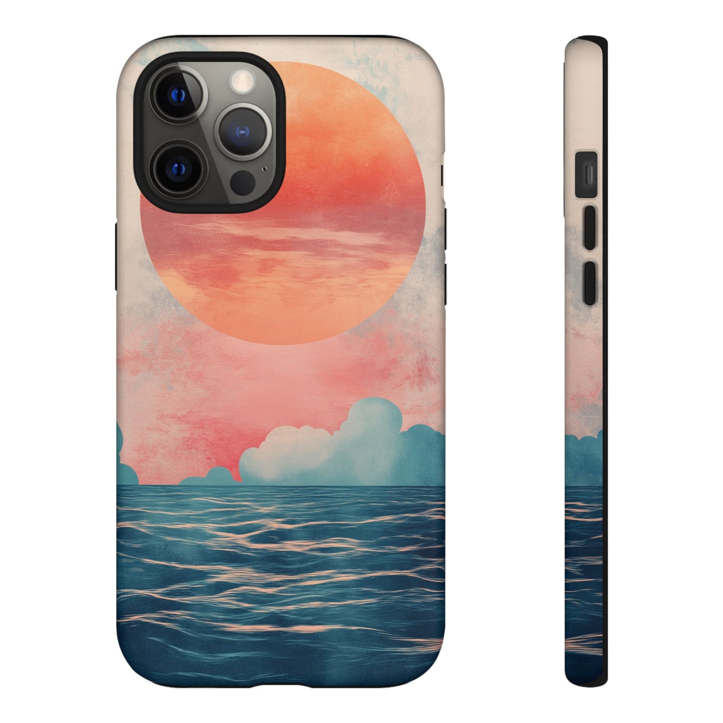 Abstract Sunset & Ocean Phone Cases