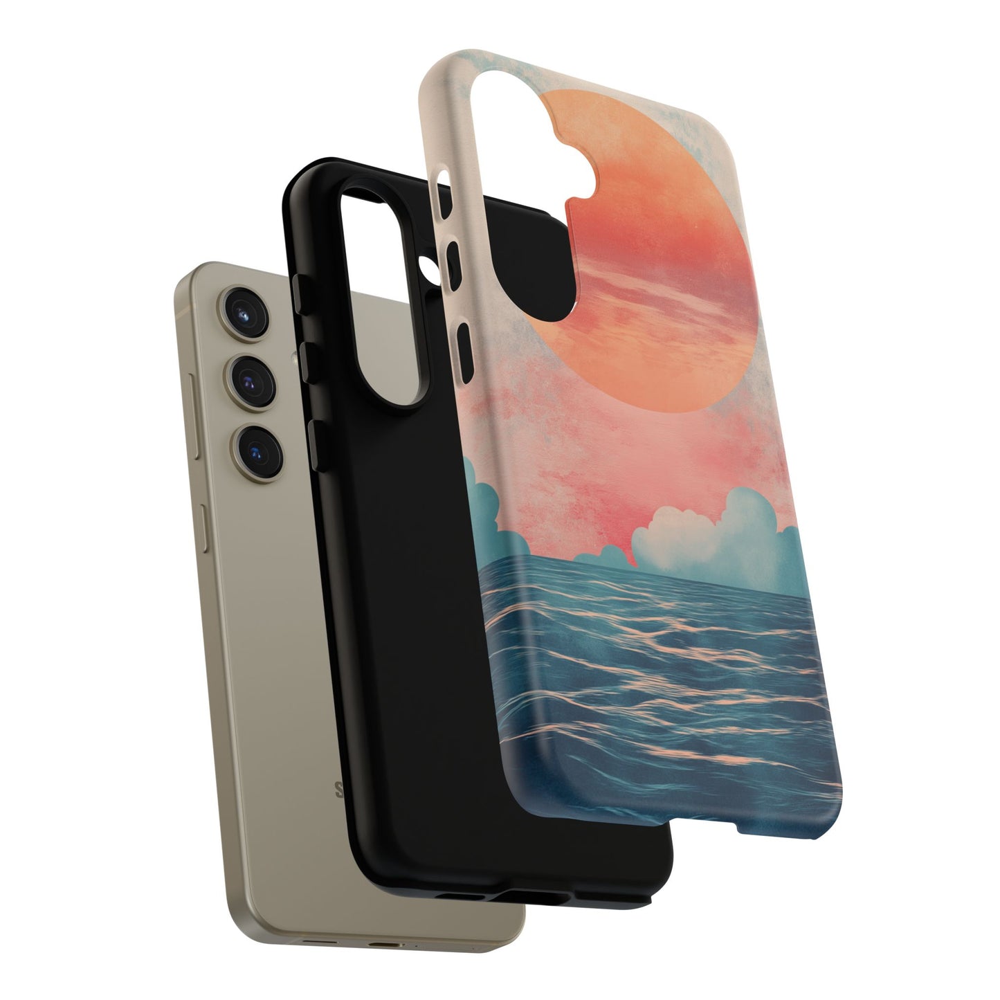 Abstract Sunset & Ocean Phone Cases