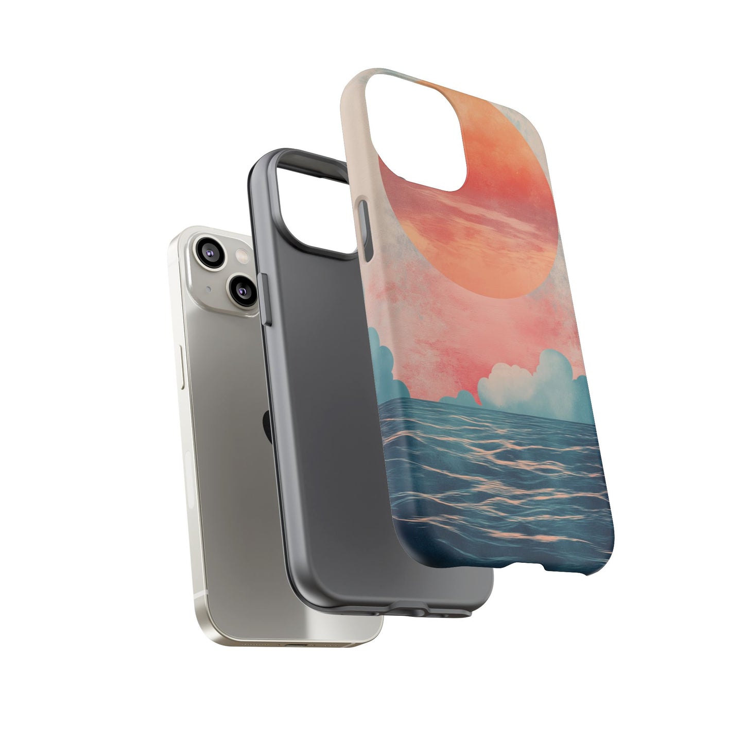 Abstract Sunset & Ocean Phone Cases