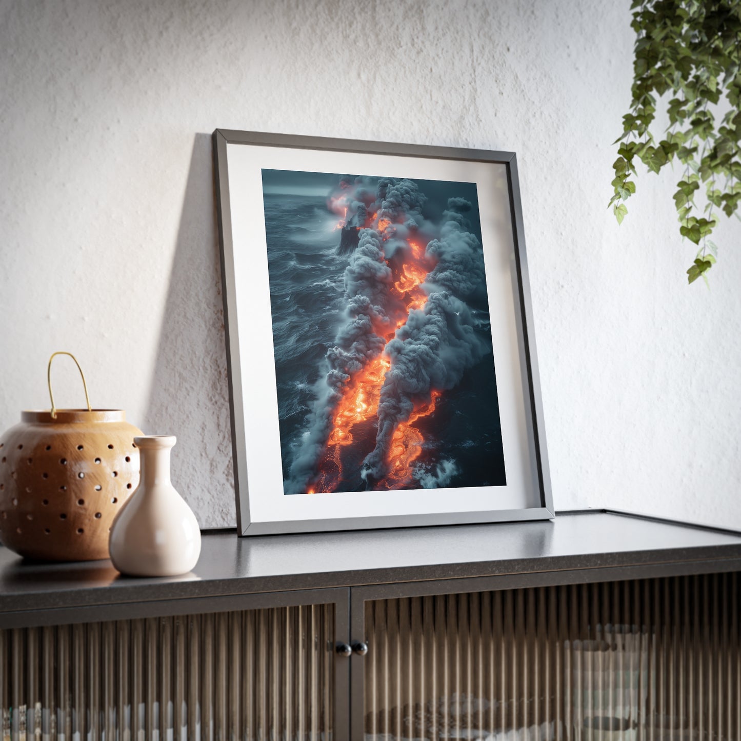 Wall Art, Volcanic eruption in Ocean