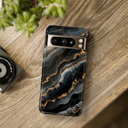 Black Marble Phone Cases