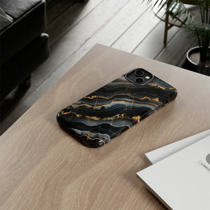 Black Marble Phone Cases