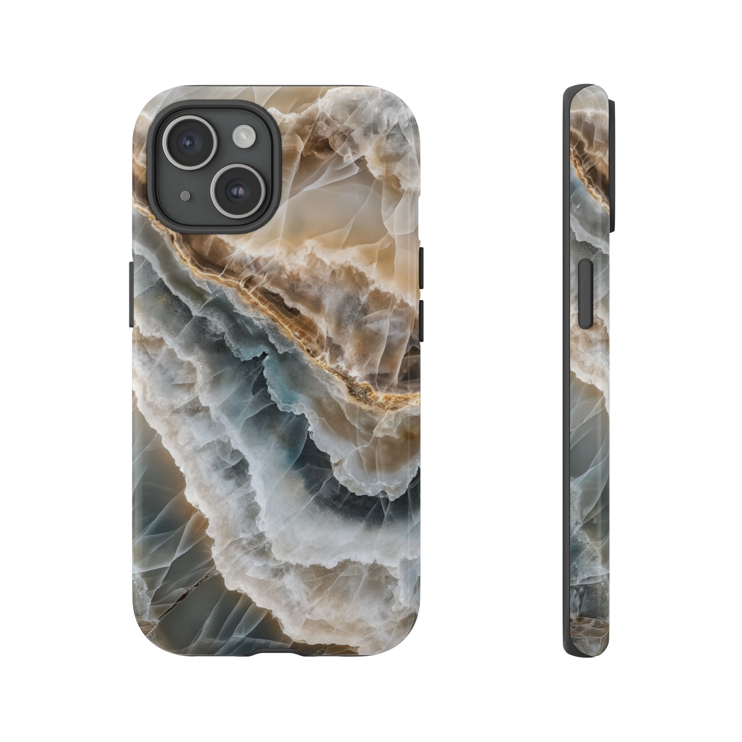 White Onyx Marble Printed Phone Cases