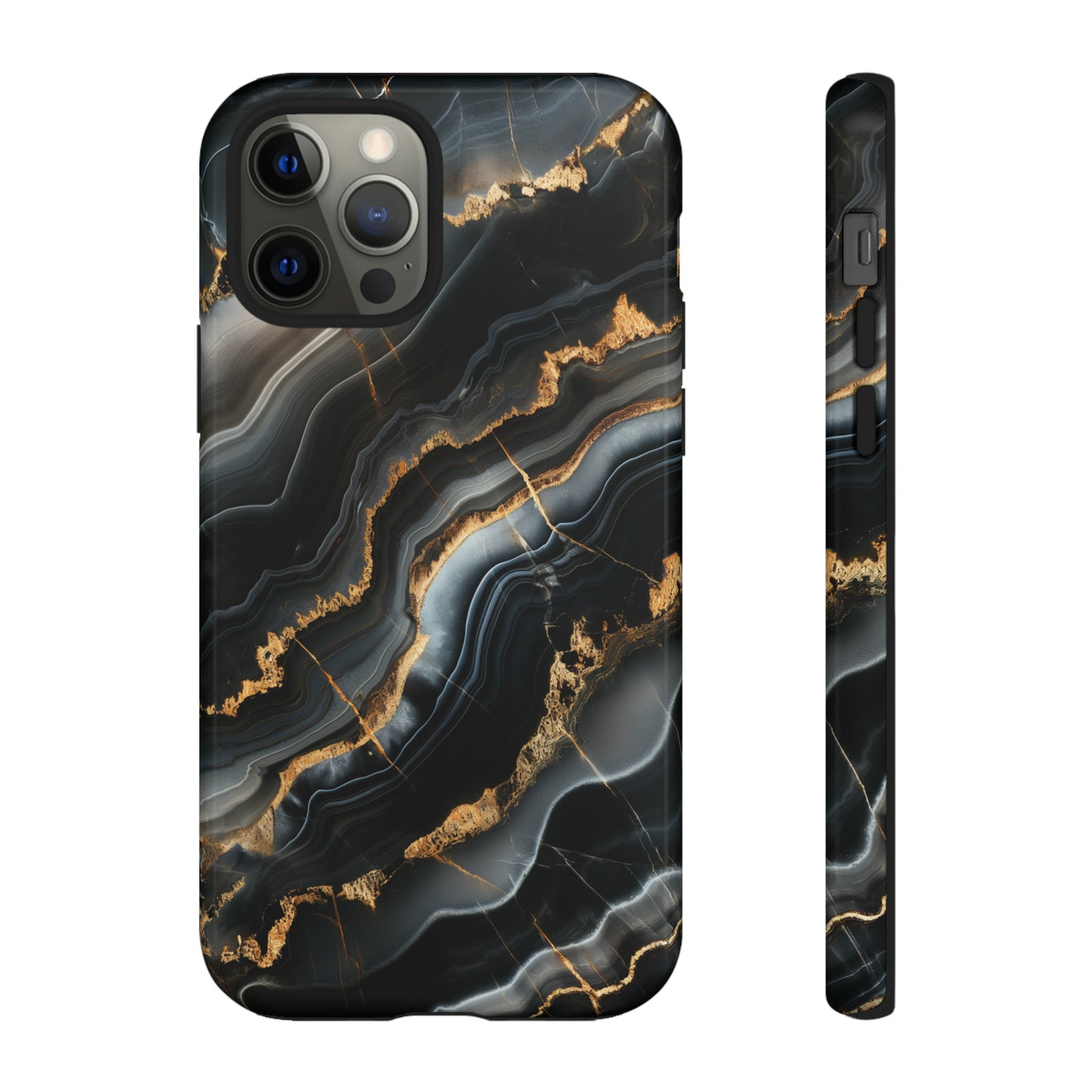 Black Marble Phone Cases