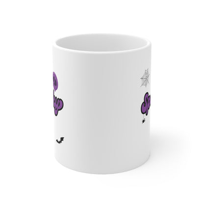 Mug with Spooky Cartoon Design