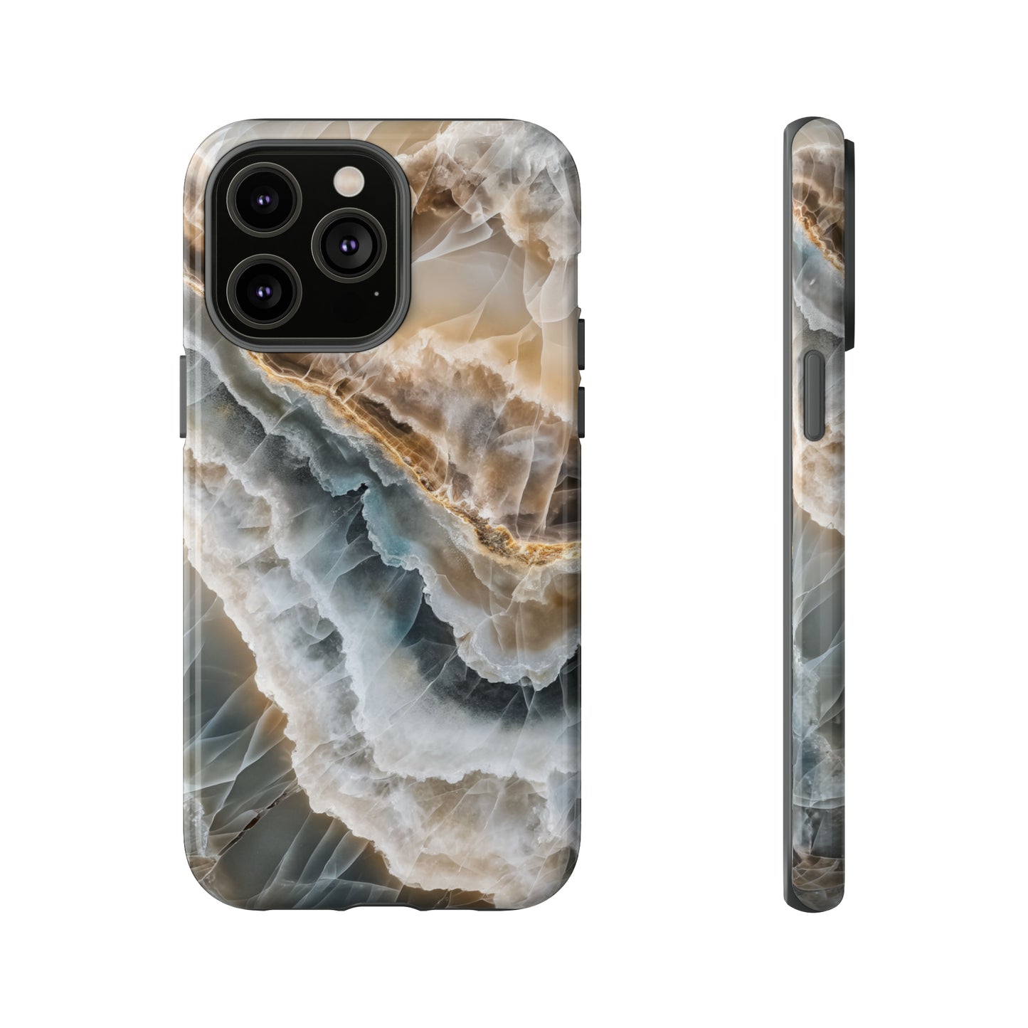 White Onyx Marble Printed Phone Cases