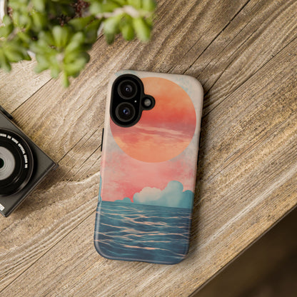 Abstract Sunset & Ocean Phone Cases