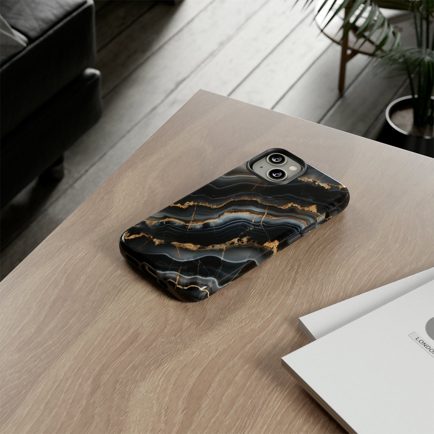 Black Marble Phone Cases