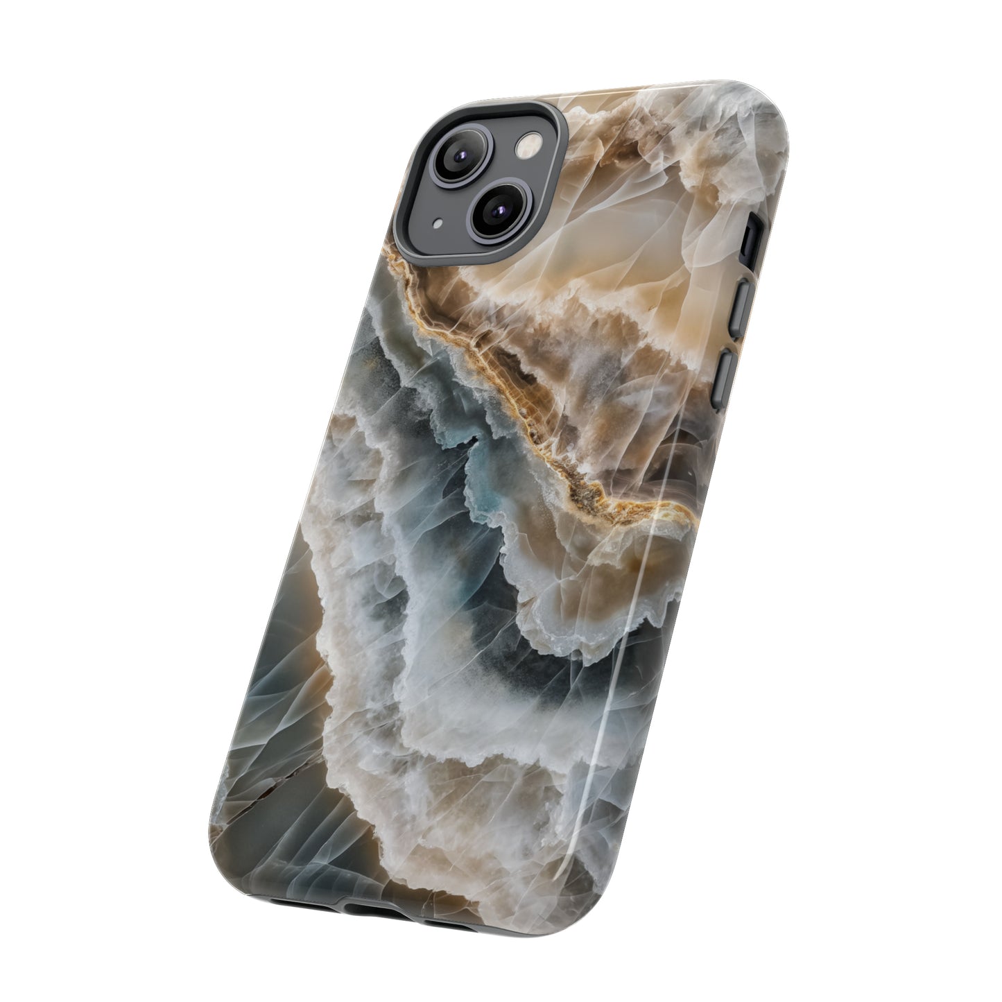 White Onyx Marble Printed Phone Cases