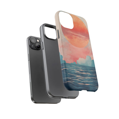 Abstract Sunset & Ocean Phone Cases