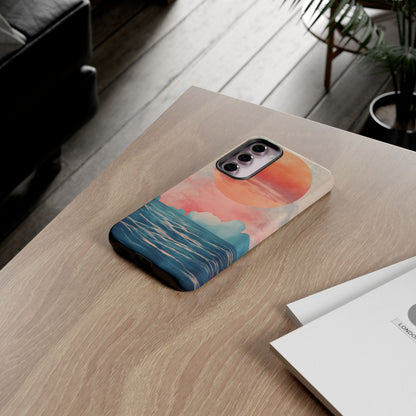 Abstract Sunset & Ocean Phone Cases