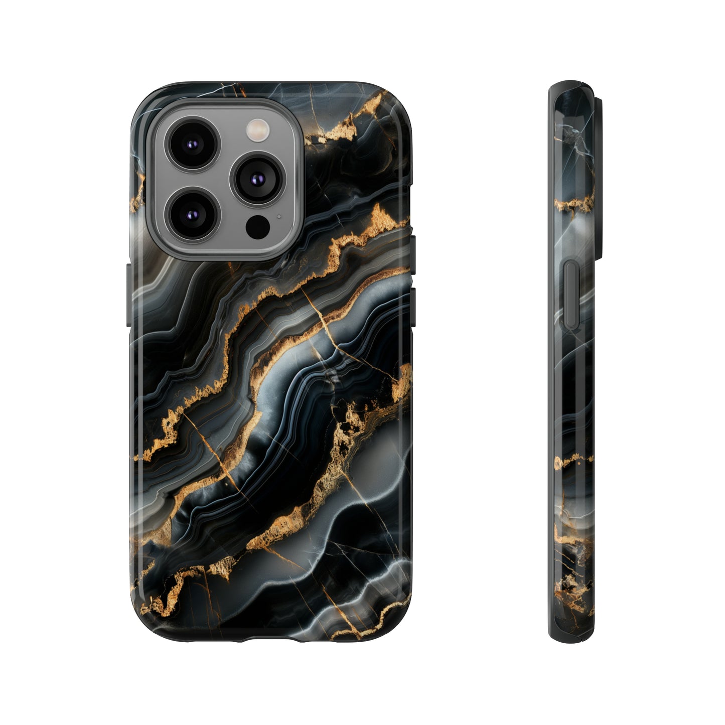 Black Marble Phone Cases