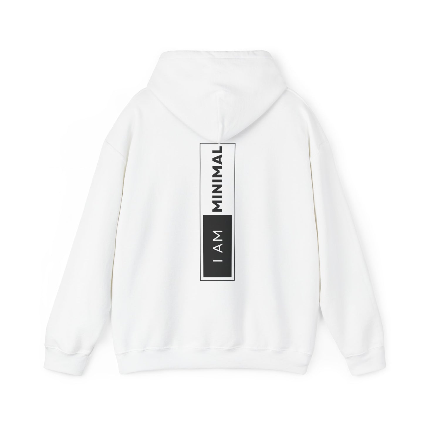 I am Minimal - Heavy Hooded Sweatshirt