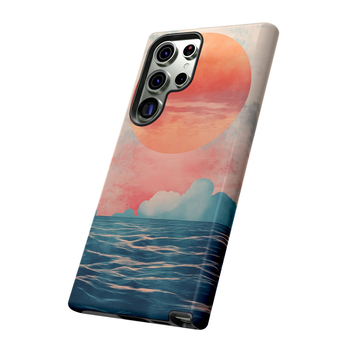 Abstract Sunset & Ocean Phone Cases