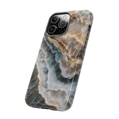 White Onyx Marble Printed Phone Cases