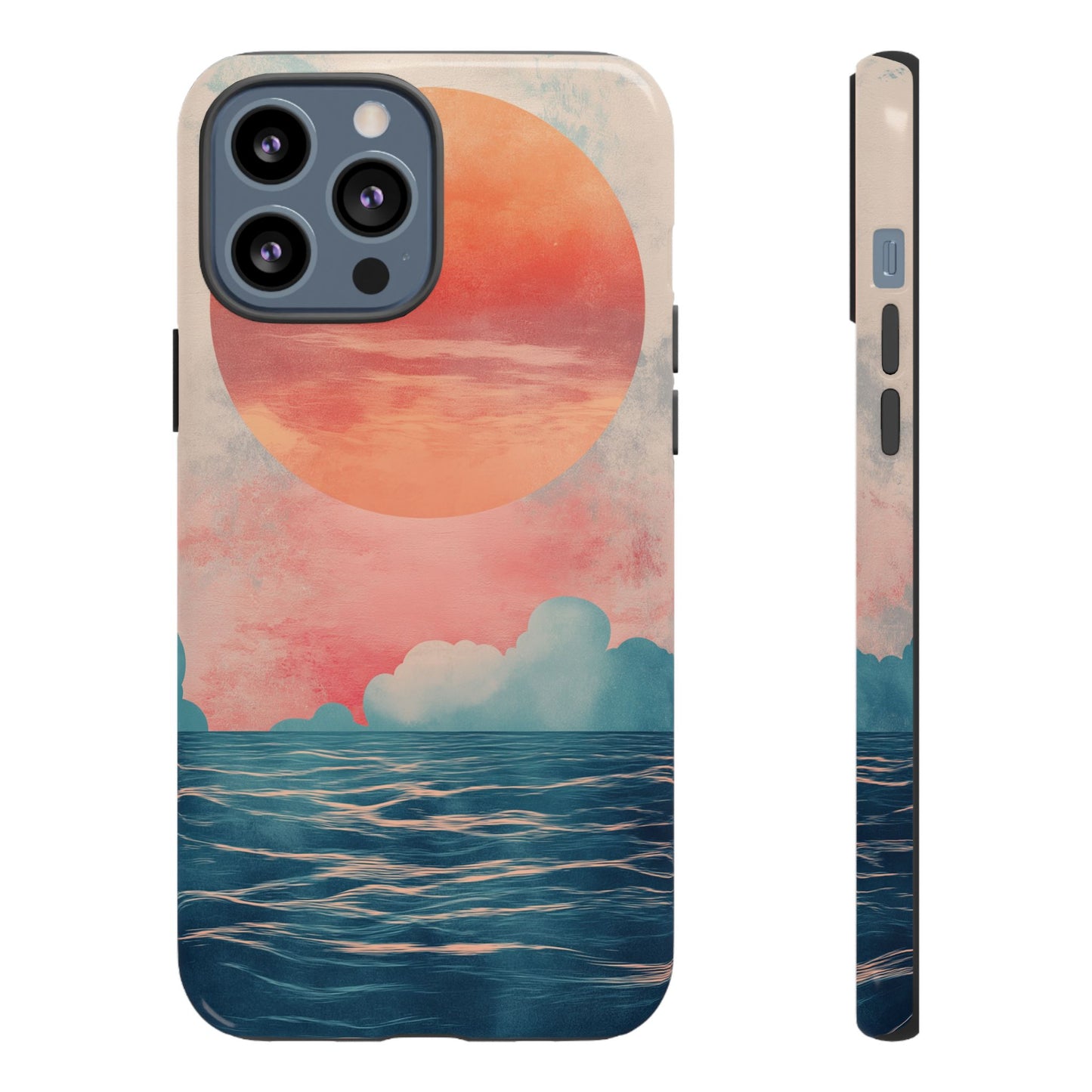 Abstract Sunset & Ocean Phone Cases