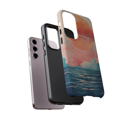 Abstract Sunset & Ocean Phone Cases