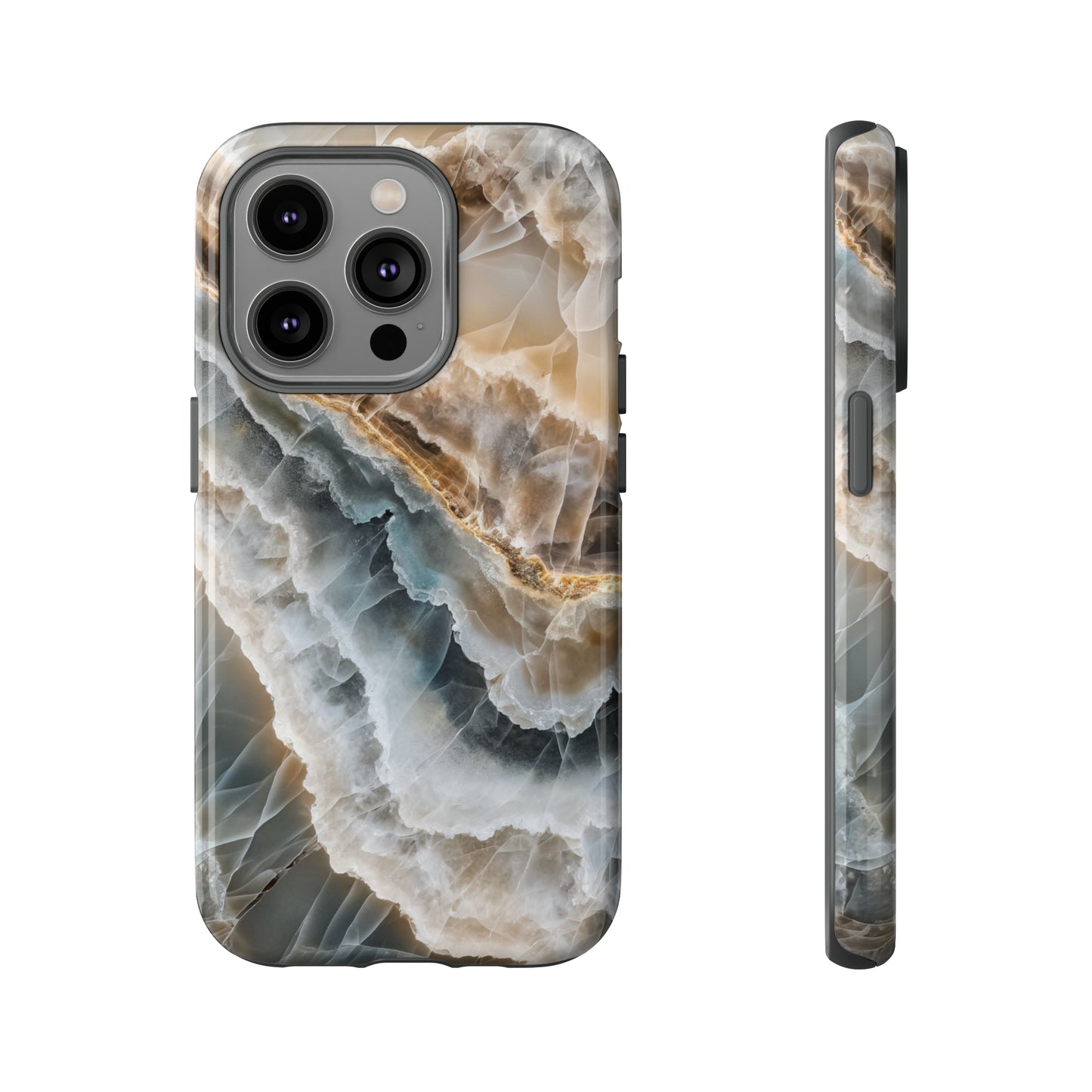 White Onyx Marble Printed Phone Cases