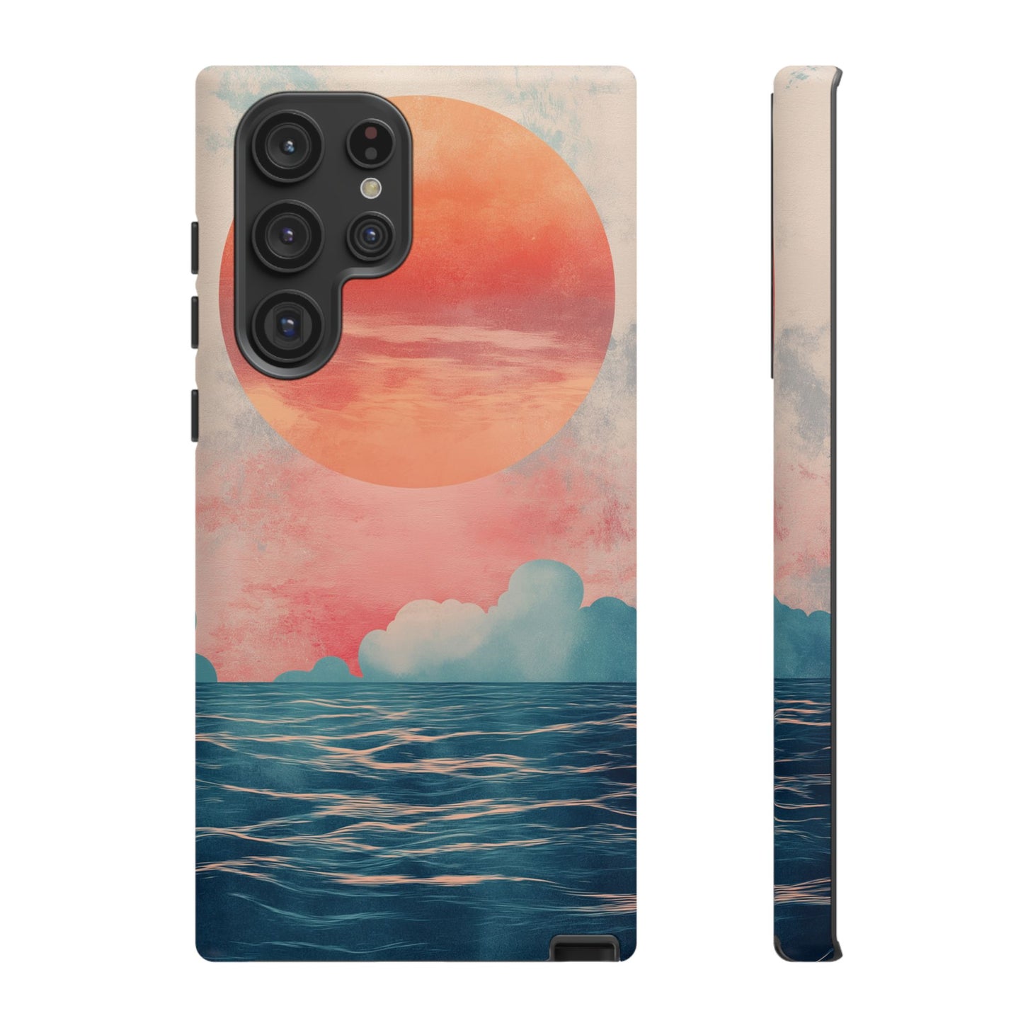Abstract Sunset & Ocean Phone Cases