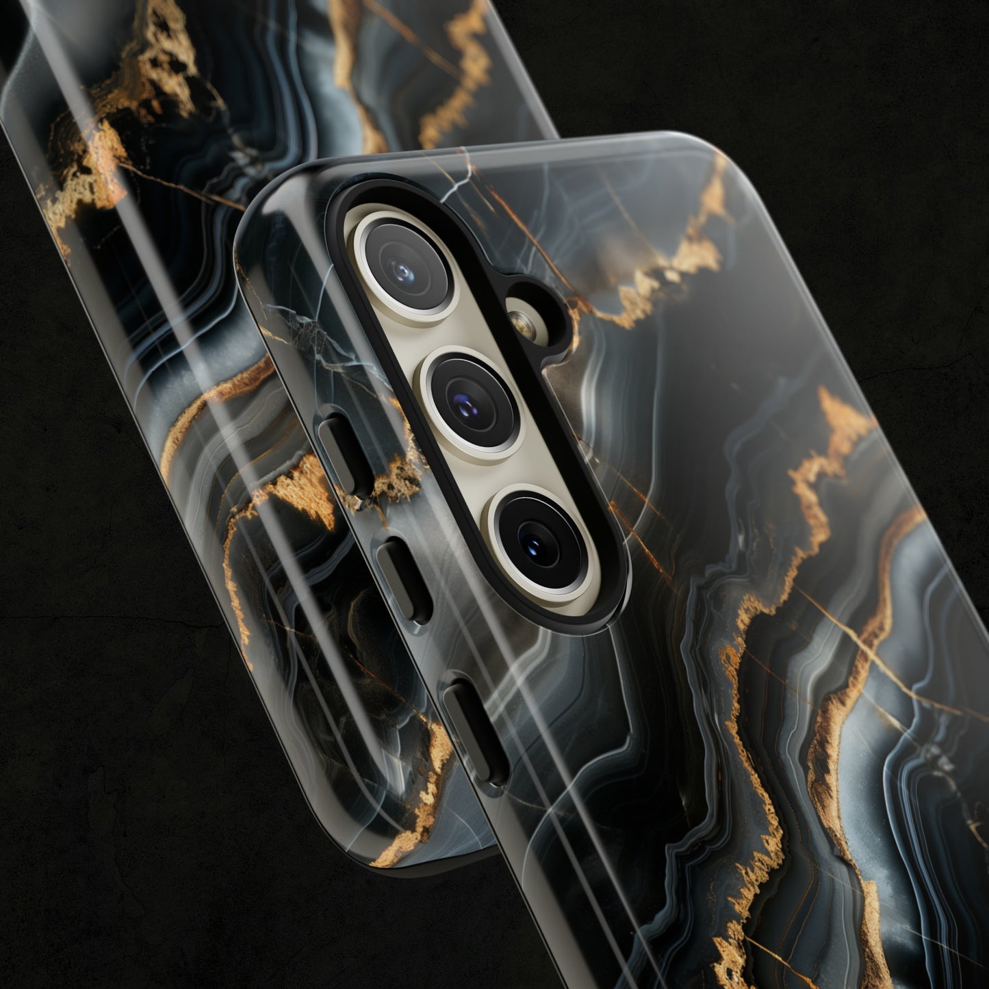 Black Marble Phone Cases