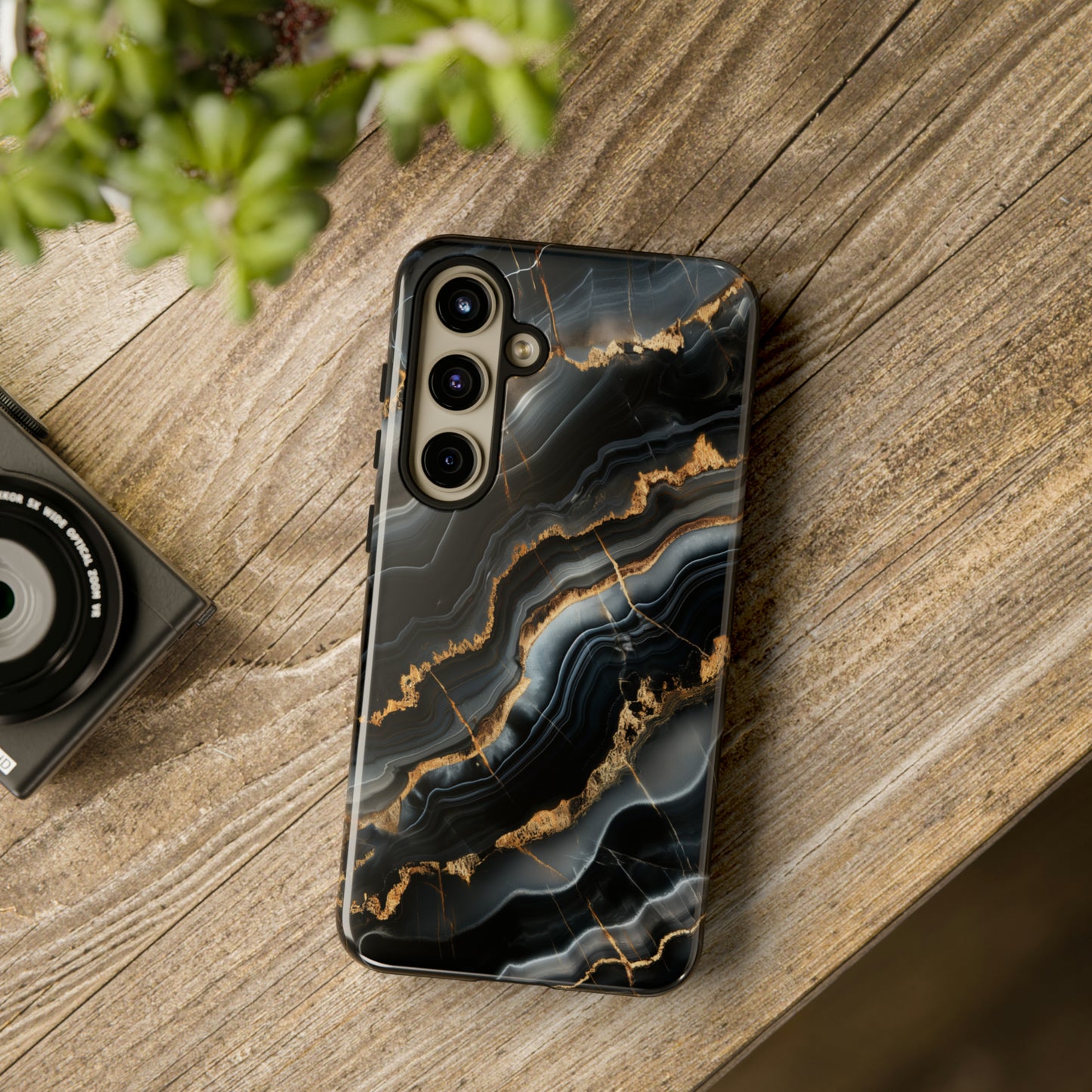 Black Marble Phone Cases