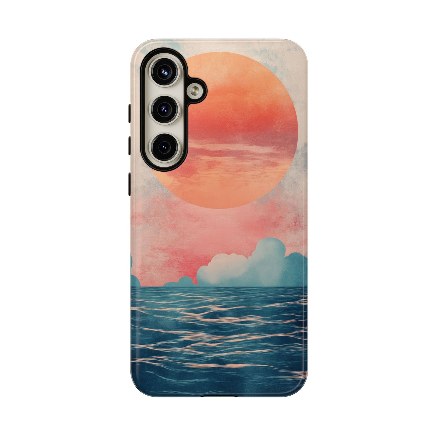 Abstract Sunset & Ocean Phone Cases