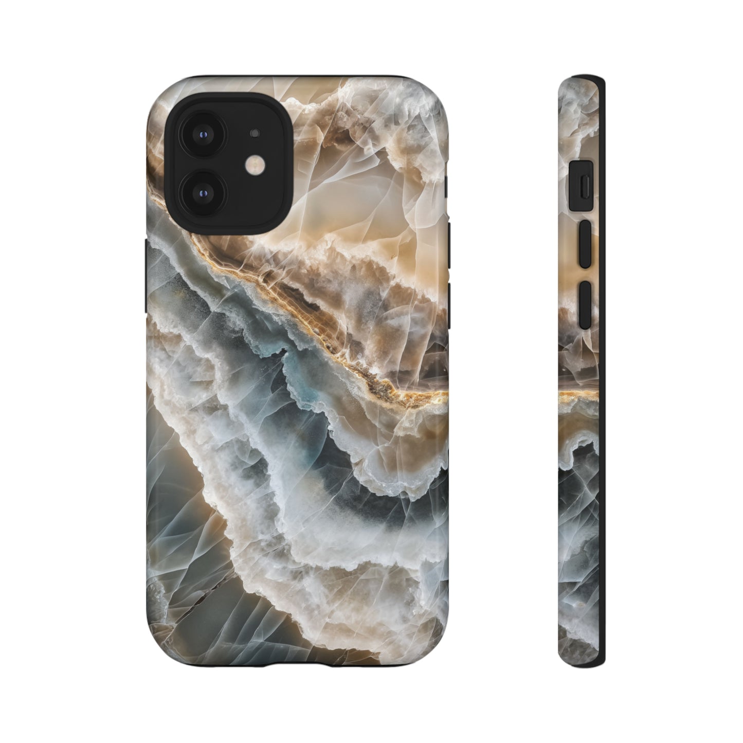 White Onyx Marble Printed Phone Cases